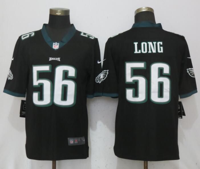 Men Philadelphia Eagles #56 Long Black Vapor Untouchable New Nike Limited NFL Jerseys